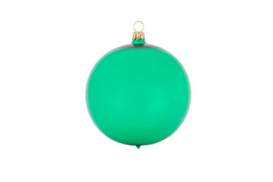 Weihnachtskugel Blubb - grün glänzend